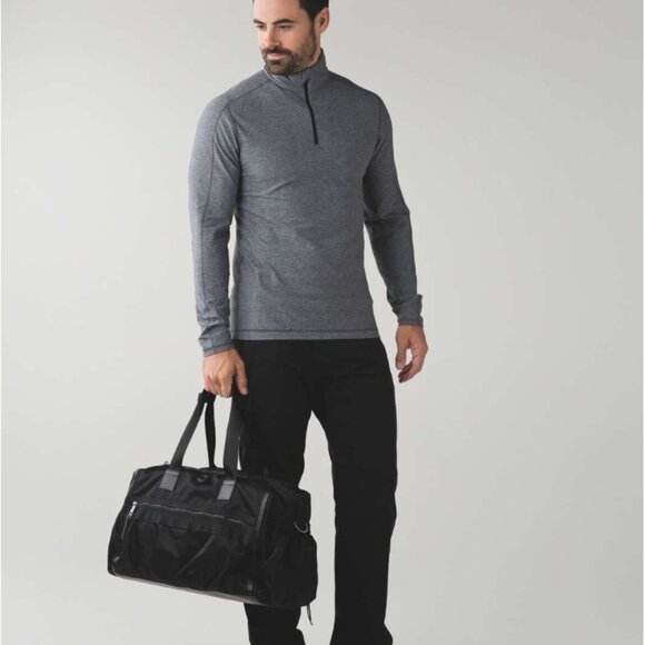 Lululemon Surge Warm 1/2 Zip *Silver Heathered Dark Slate Size M / L - Picture 6 of 14